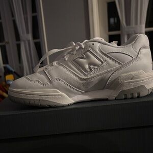 New Balance 550 White Leather Low-Top Sneaker